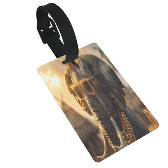 Kdxio Cool Sunglasses Elephant Art Luggage Tags Privacy Cover ID Label Suitcase Tags Identifiers For School Bags,Suitcases
