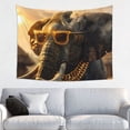 thumbnail image 1 of Kdxio Cool Sunglasses Elephant Art Wall Hanging Tapestries Banner For Bedroom College Dorm Home Living Room Party Decor 29X37 In, 1 of 8