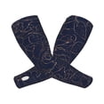 thumbnail image 1 of Kdxio Copper-Gold Gloss Outline Navy Dark Blue Print UV Sun Protection Arm Sleeves - Tattoo Cover Up - Basketball Arm Sleeve UPF 50 Cooling for Men Women, 1 of 7