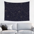thumbnail image 1 of Kdxio Copper-Gold Gloss Outline Peony Wall Hanging Tapestries Banner For Bedroom College Dorm Home Living Room Party Decor 29X37 In, 1 of 8