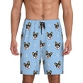 thumbnail image 1 of Kdxio Corgi Dog Print Mens Sleep Shorts Bottoms Soft Comfy Pajama Wear Pants with Drawstring Pockets, 1 of 7