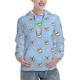 thumbnail image 1 of Kdxio Corgi Dog Print Womens Oversized Hoodies Sweatshirts Hooded Pullover Tops Sweaters Casual-, 1 of 7