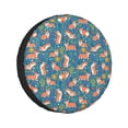 thumbnail image 1 of Kdxio Corgi with Flowers for Tire Cover Wheel Protectors Tyre Covers Weatherproof Wheel Covers Universal Fit for Trailer Rv SUV Truck Camper Travel Trailers 15 inch, 1 of 8
