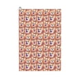 thumbnail image 1 of Kdxio Corgi Head with Floal Pattern Golf Towel (24" X 16") with Carabiner Clip - The Convenient Golf Cleaning Towel, 1 of 8