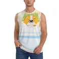 thumbnail image 1 of Kdxio Corgi In The Shower Cap Bathing for Men's Muscle T-shirt,Sleeveless for Workout Running Athletic Gym Lounge Casual, 1 of 5
