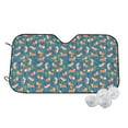 thumbnail image 1 of Kdxio Corgi with Flowers Print Windshield Sun Shade,UV Rays and Sun Heat Protection,Sunshade for Car Windshield,Car Shade Front Windshield - Small, 1 of 6