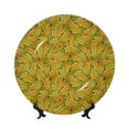 thumbnail image 1 of Kdxio Corn 6 Bone China Decorative Plate Ceramic Decorative Plate for Home Office Wall Stand Decorative Plates for Home Bedroom-10in, 1 of 6