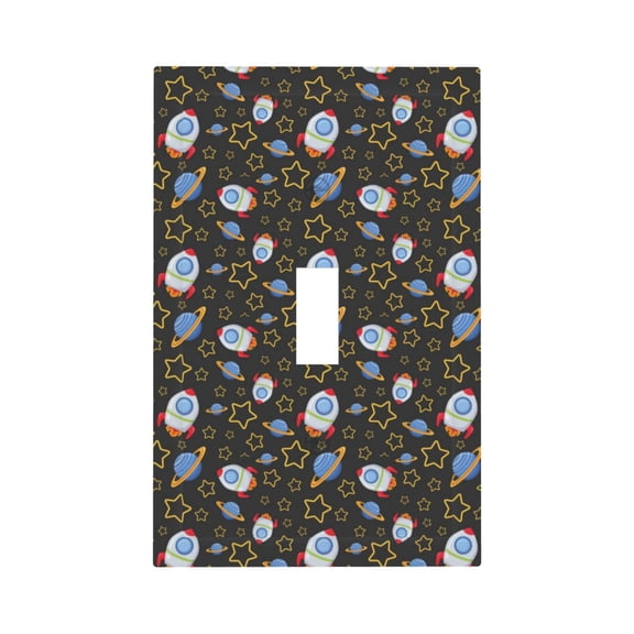 Kdxio Cosmic Decorator Light Switch or Receptacle Outlet Wall Plate Decorator Wall Plate Child Safe Outlet Cover-Style T