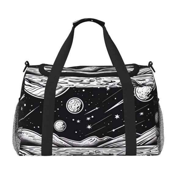 Kdxio Cosmic Landscape Celestial Art Travel Duffel Bag Gym Bag Weekender Travel Bag Gym Bag for Women &Men Airplane Travel Essentials for Flying