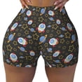 thumbnail image 1 of Kdxio Cosmic Print Workout Shorts for Women Seamless Soft Smooth Gym Yoga Scrunch Active Shorts, 1 of 9