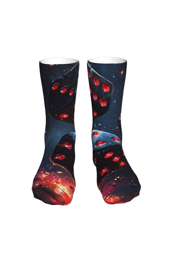 Cosmic Red Sparkle Dice