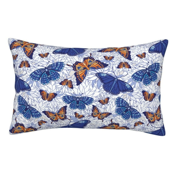Kdxio Cotton Pillow Cases 14"x20" Pillowcases,Soft and Breathable Bedroom Pillow Cases-Butterflies1-No Pillow Core