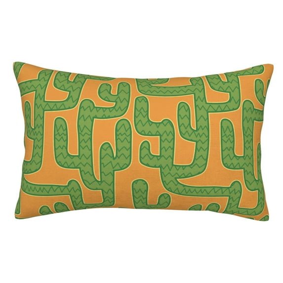 Kdxio Cotton Pillow Cases 14"x20" Pillowcases,Soft and Breathable Bedroom Pillow Cases-Cactus 2-No Pillow Core