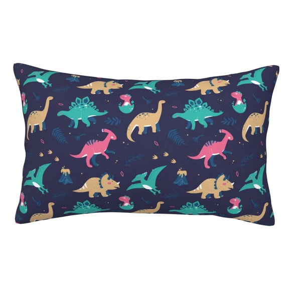 Kdxio Cotton Pillow Cases 14"x20" Pillowcases,Soft and Breathable Bedroom Pillow Cases-Cartoon Dinosaur