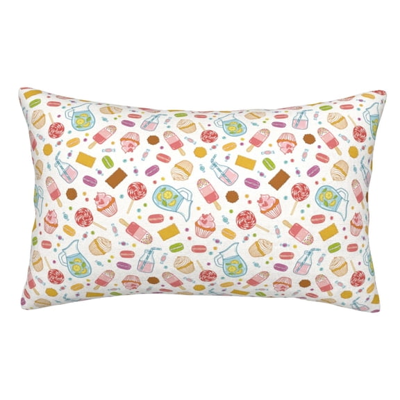 Kdxio Cotton Pillow Cases 14"x20" Pillowcases,Soft and Breathable Bedroom Pillow Cases-Dessert