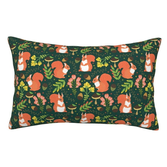 Kdxio Cotton Pillow Cases 14"x20" Pillowcases,Soft and Breathable Bedroom Pillow Cases-Forest Squirrel