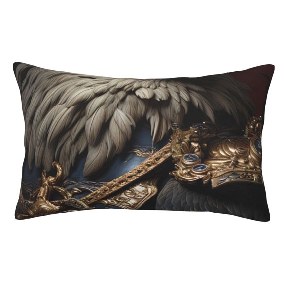 Kdxio Cotton Pillow Cases 14"x20" Pillowcases,Soft and Breathable Bedroom Pillow Cases-Noble Style Bald Eagle-No Pillow Core