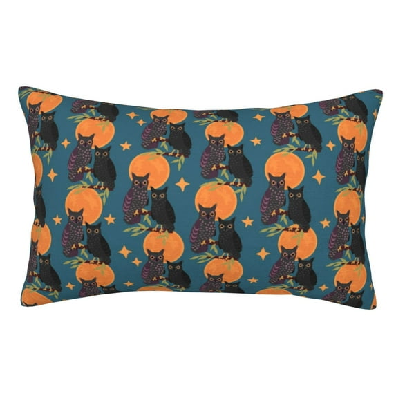 Kdxio Cotton Pillow Cases 14"x20" Pillowcases,Soft and Breathable Bedroom Pillow Cases-Owls In Cartoon Style-No Pillow Core