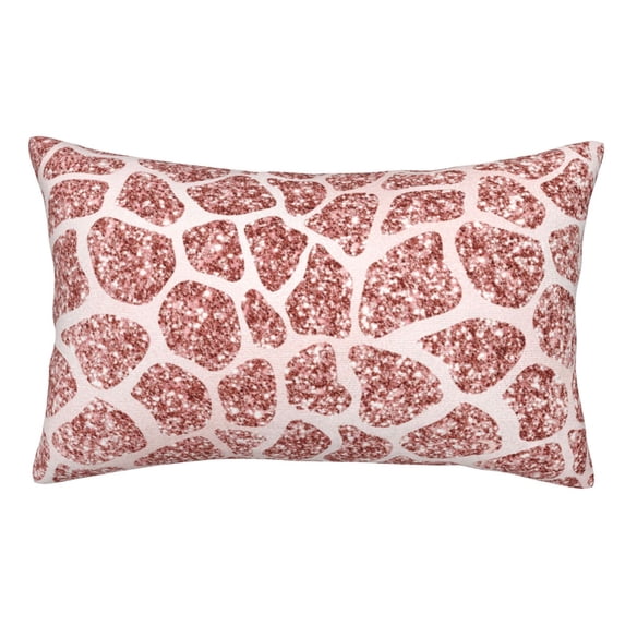 Kdxio Cotton Pillow Cases 14"x20" Pillowcases,Soft and Breathable Bedroom Pillow Cases-Rose Gold Abstract Spots-No Pillow Core