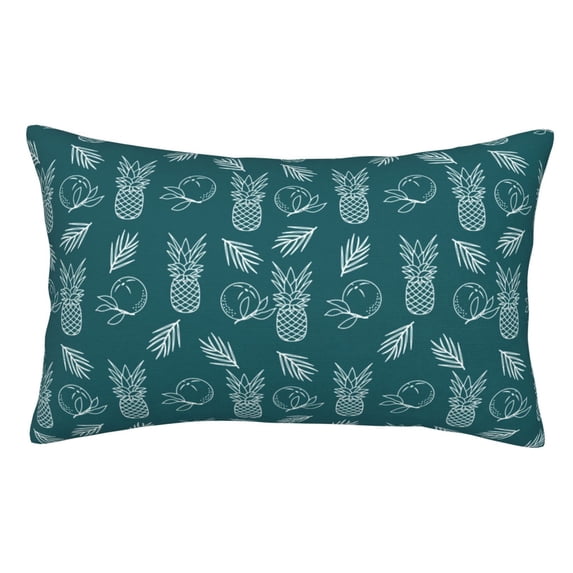 Kdxio Cotton Pillow Cases 14"x20" Pillowcases,Soft and Breathable Bedroom Pillow Cases-Tropical Pineapple