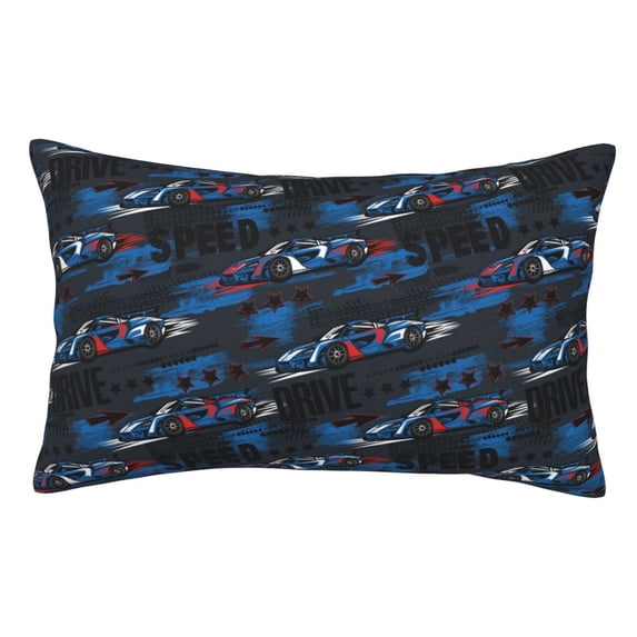 Kdxio Cotton Pillow Cases 16"x24" Pillowcases,Soft and Breathable Bedroom Pillow Cases-Blue Sports Car