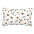 thumbnail image 1 of Kdxio Cotton Pillow Cases 16"x24" Pillowcases,Soft and Breathable Bedroom Pillow Cases-Cute Cartoon Dogs-No Pillow Core, 1 of 5