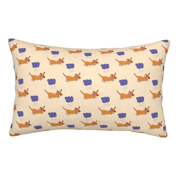 Kdxio Cotton Pillow Cases 16"x24" Pillowcases,Soft and Breathable Bedroom Pillow Cases-Dachshund