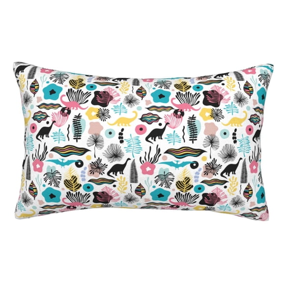 Kdxio Cotton Pillow Cases 16"x24" Pillowcases,Soft and Breathable Bedroom Pillow Cases-Dinosaur