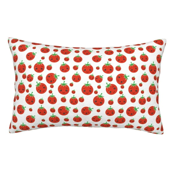 Kdxio Cotton Pillow Cases 16"x24" Pillowcases,Soft and Breathable Bedroom Pillow Cases-Hand Drawn Tomatoes