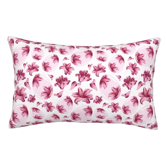 Kdxio Cotton Pillow Cases 16"x24" Pillowcases,Soft and Breathable Bedroom Pillow Cases-Lilies Flowers