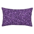 thumbnail image 1 of Kdxio Cotton Pillow Cases 16"x24" Pillowcases,Soft and Breathable Bedroom Pillow Cases-Purple Glitter-No Pillow Core, 1 of 5