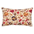 thumbnail image 1 of Kdxio Cotton Pillow Cases 16"x24" Pillowcases,Soft and Breathable Bedroom Pillow Cases-Skull Retro record lips-No Pillow Core, 1 of 5