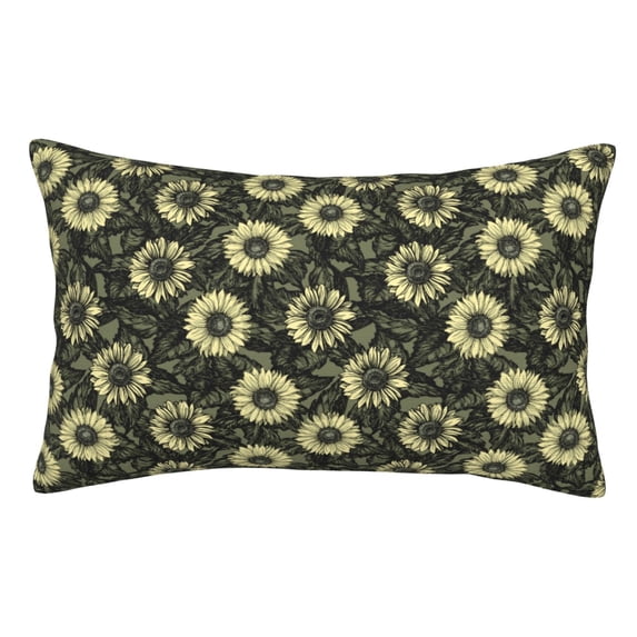 Kdxio Cotton Pillow Cases 16"x24" Pillowcases,Soft and Breathable Bedroom Pillow Cases-Sunflowers