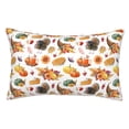 thumbnail image 1 of Kdxio Cotton Pillow Cases 16"x24" Pillowcases,Soft and Breathable Bedroom Pillow Cases-Thanksgiving Turkeys 1-No Pillow Core, 1 of 5