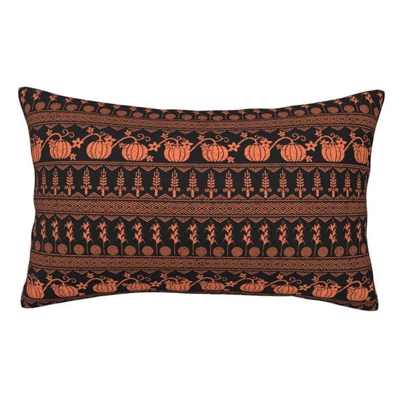 Kdxio Cotton Pillow Cases 16"x24" Pillowcases,Soft and Breathable Bedroom Pillow Cases-Vintage Pumpkin Pattern-No Pillow Core