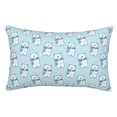 thumbnail image 1 of Kdxio Cotton Pillow Cases 16"x24" Pillowcases,Soft and Breathable Bedroom Pillow Cases-blue Scarf Bear-No Pillow Core, 1 of 5