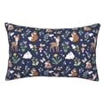 thumbnail image 1 of Kdxio Cotton Pillow Cases 20"x30" Pillowcases,Soft and Breathable Bedroom Pillow Cases-Animals And Wildflowers-No Pillow Core, 1 of 5