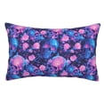 thumbnail image 1 of Kdxio Cotton Pillow Cases 20"x30" Pillowcases,Soft and Breathable Bedroom Pillow Cases-Blue Skull Rose-No Pillow Core, 1 of 5