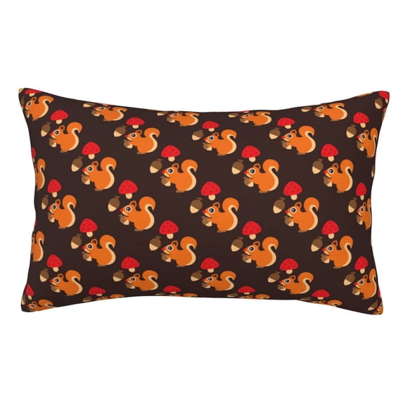 Kdxio Cotton Pillow Cases 20"x30" Pillowcases,Soft and Breathable Bedroom Pillow Cases-Cute Squirrel