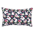 thumbnail image 1 of Kdxio Cotton Pillow Cases 20"x30" Pillowcases,Soft and Breathable Bedroom Pillow Cases-Rabbit And Rose, 1 of 8