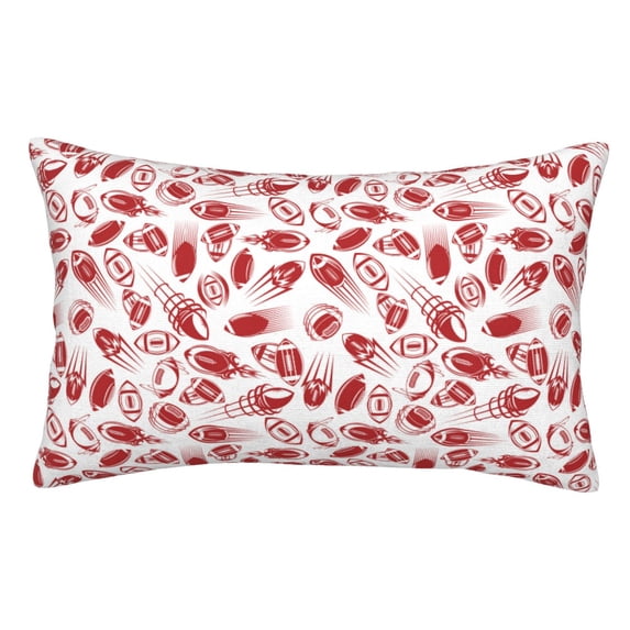 Kdxio Cotton Pillow Cases 20"x30" Pillowcases,Soft and Breathable Bedroom Pillow Cases-Red Football