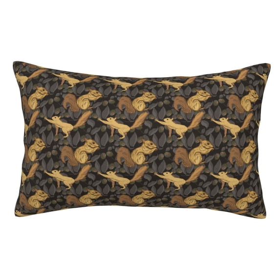 Kdxio Cotton Pillow Cases 20"x30" Pillowcases,Soft and Breathable Bedroom Pillow Cases-Squirrel Gathering Nuts