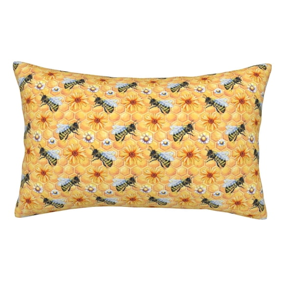 Kdxio Cotton Pillow Cases 14"x20" Pillowcases,Soft and Breathable Bedroom Pillow Cases-Bee Wasp-No Pillow Core