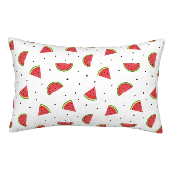 Kdxio Cotton Pillow Cases Pillowcases,Soft and Breathable Bedroom Pillow Cases-Hand Drawn Watermelon