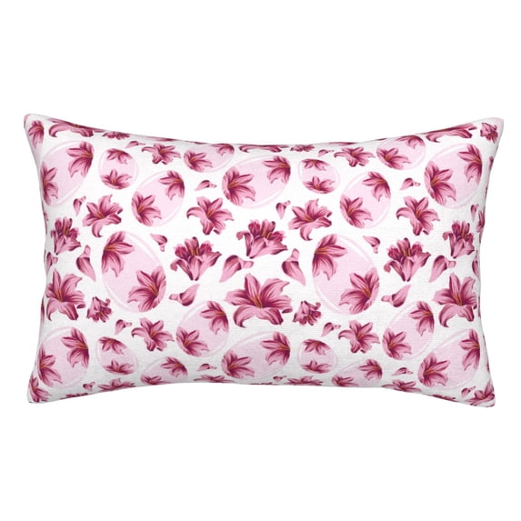 Kdxio Cotton Pillow Cases Pillowcases,Soft and Breathable Bedroom Pillow Cases-Lilies Flowers