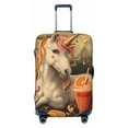 thumbnail image 1 of Kdxio Countryside Fruit White Horse Pattern Luggage Cover for Travel,Elastic and Durable,Fits 18-32 Inch,Anti-Scratch Suitcase Protector-No luggage included, 1 of 5