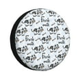 Kdxio Cow With Fresh Milk for Tire Cover Wheel Protectors Tyre Covers Weatherproof Wheel Covers