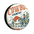 Kdxio Cowboy Rising Horse for Tire Cover Wheel Protectors Tyre Covers