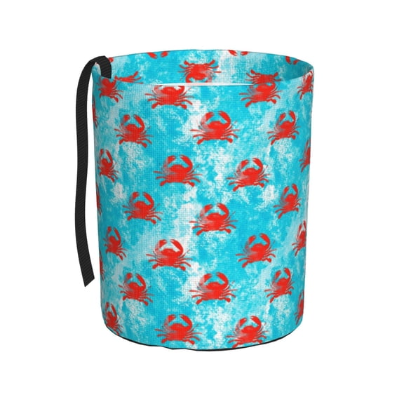 Kdxio Crab Swims In The Ocean Car Trash Can Garbage Car Accessories Trash Can Car Waste Bin for for Driver and Passenger Any Vehicle