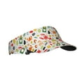 thumbnail image 1 of Kdxio Crabs Shrimps Print Sun Visor Hat Golf Visor Adjustable Velcro Outdoor Sports Cap for Men Women, 1 of 6